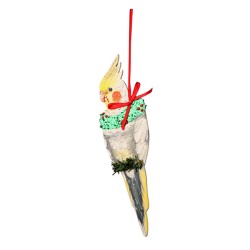 Pied Cockatiel Ornament