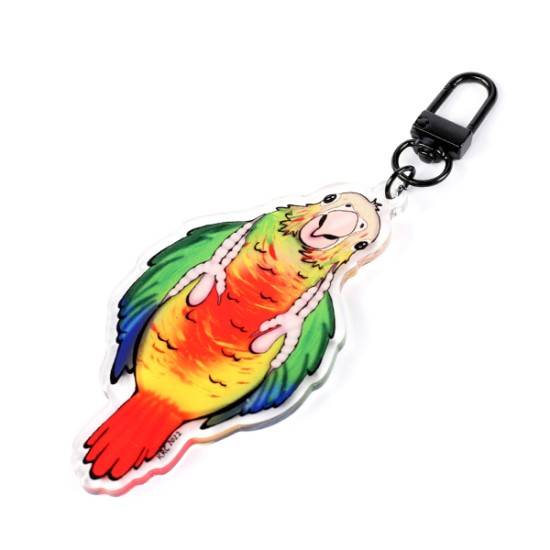 Key Chain Pineapple Green Cheek