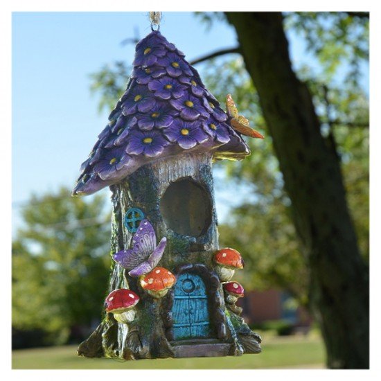 Flowers and Trees Bird House