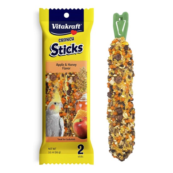 Cockatiel Apple and Honey Crunch Stick