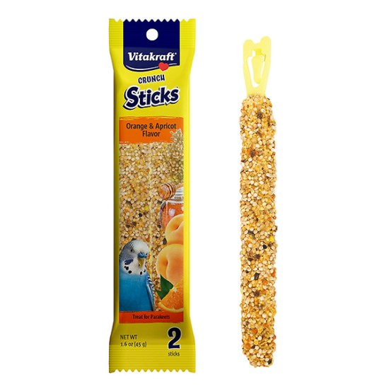 Parakeet Orange and Apricot Crunch Stick 