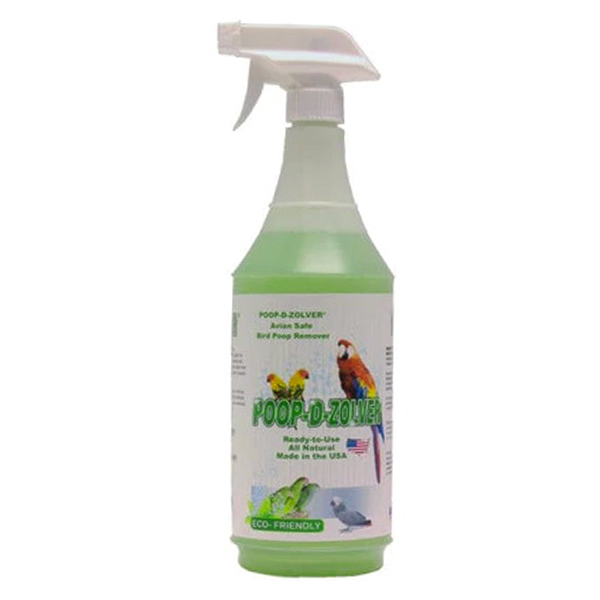 Poop Off 16oz with Brush Bird Poop Remover Cage Cleaner For Cage